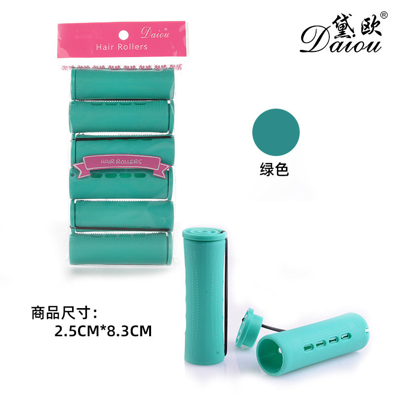 American cold perm bar, curling bar, curling iron, plastic perm rubber band, hairdressing tool, covered hair roll, in stock wholesale
