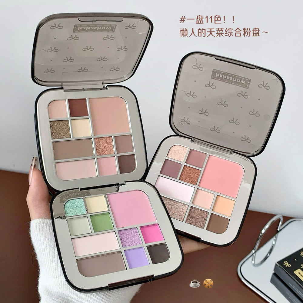 Kakashow all-in-one makeup palette: your one-stop shop for flawless looks - includes highlighter, eyeshadow, contour, and blush