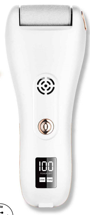 Electric foot callus remover - rechargeable, portable 10-in-1 foot file with vacuum and exfoliating foot scrubber