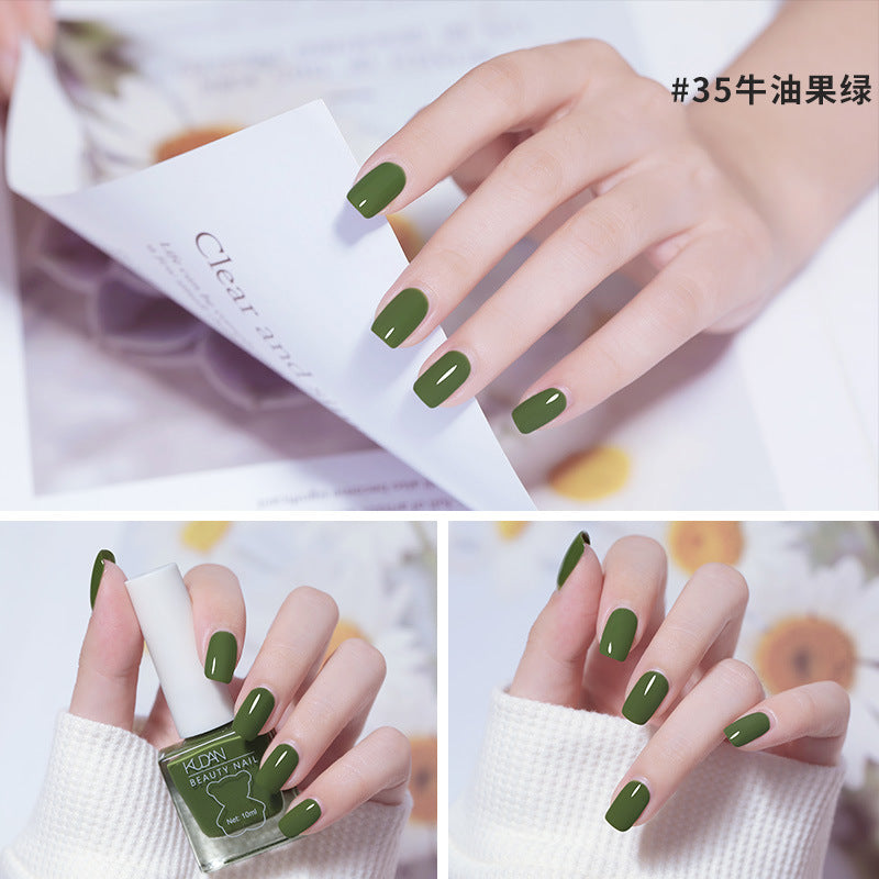 Ice-through nail polish, no-bake cool dan, new arrival, long-lasting, quick-drying jelly, transparent nude, oily, non-tearable nail polish