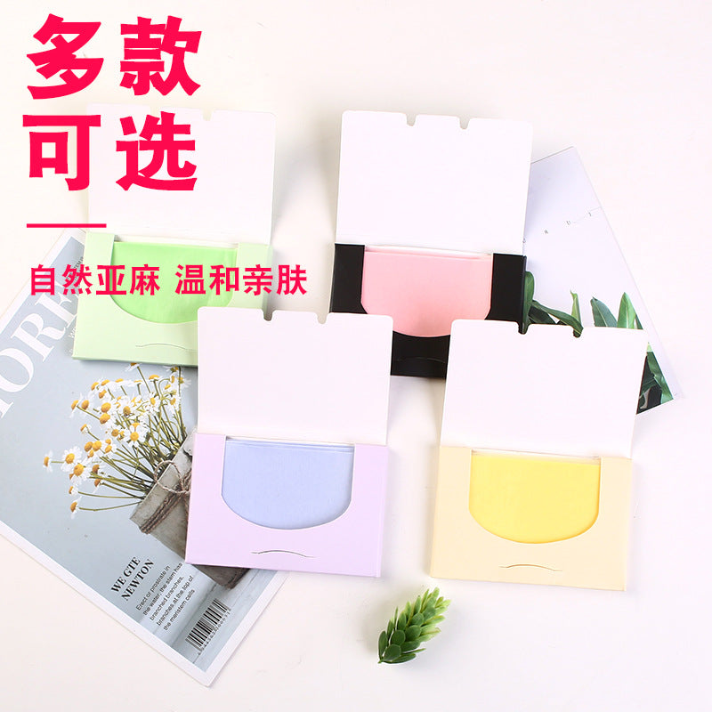 Beizi oil absorbing sheets, 100 count - summer facial cleansing oil control tissues, linen oil absorbing makeup tool - in stock