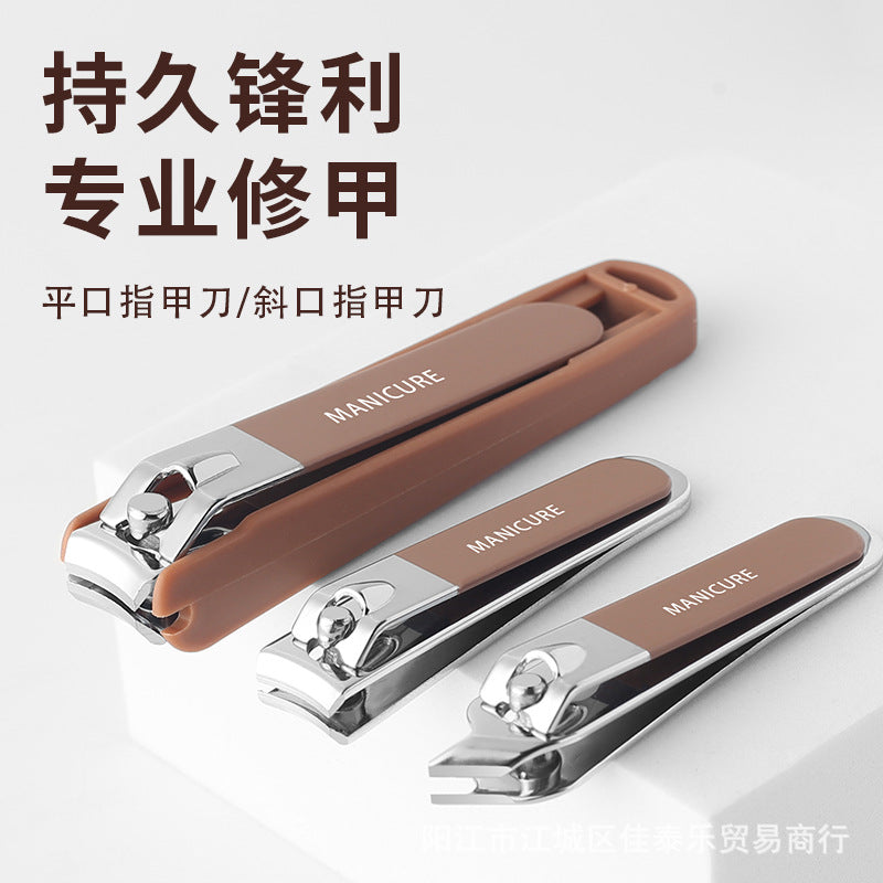 Factory direct anti-splash home nail clipper set - 4-piece manicure & pedicure tool kit - wholesale