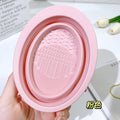 Jonbos makeup brush cleaner - cleans brushes, puffs, and beauty blenders - collapsible silicone washing bowl