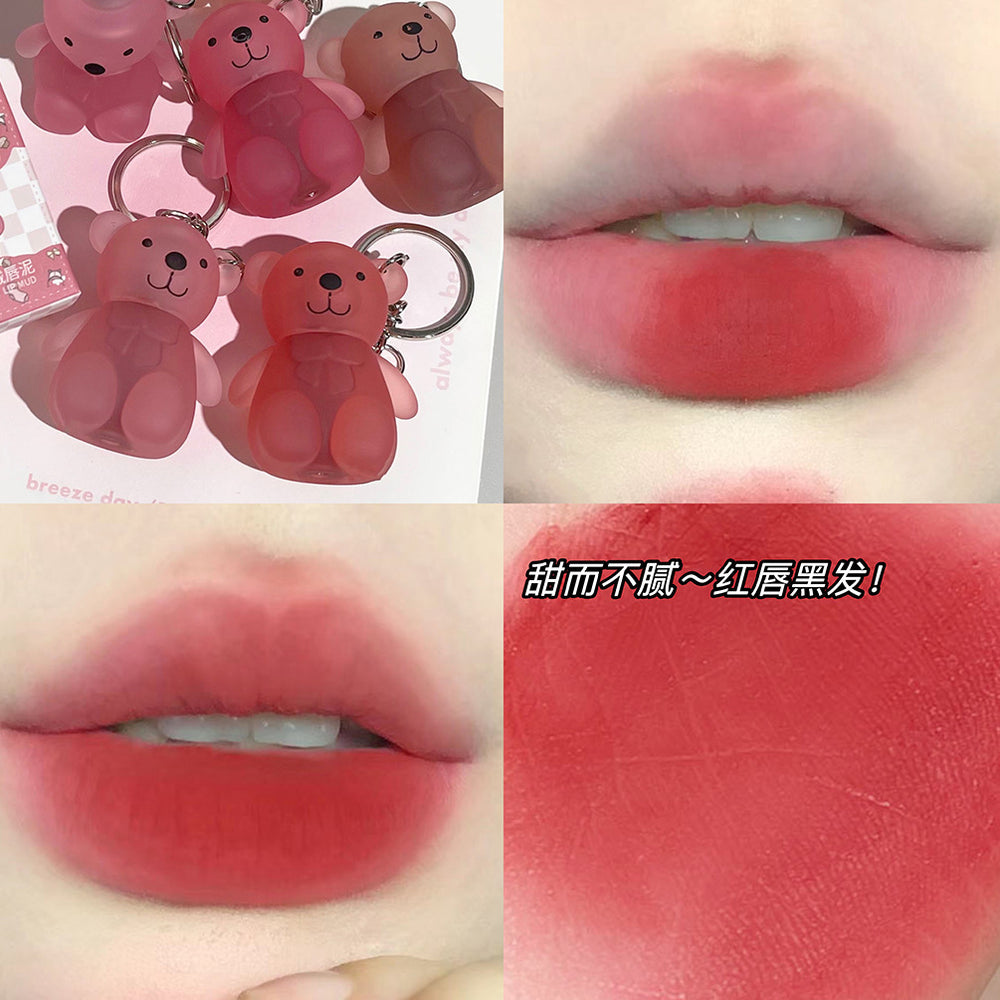 Art value mengle bear velvet lip mud velvet matte matte student low saturation fall and winter whitening lipstick