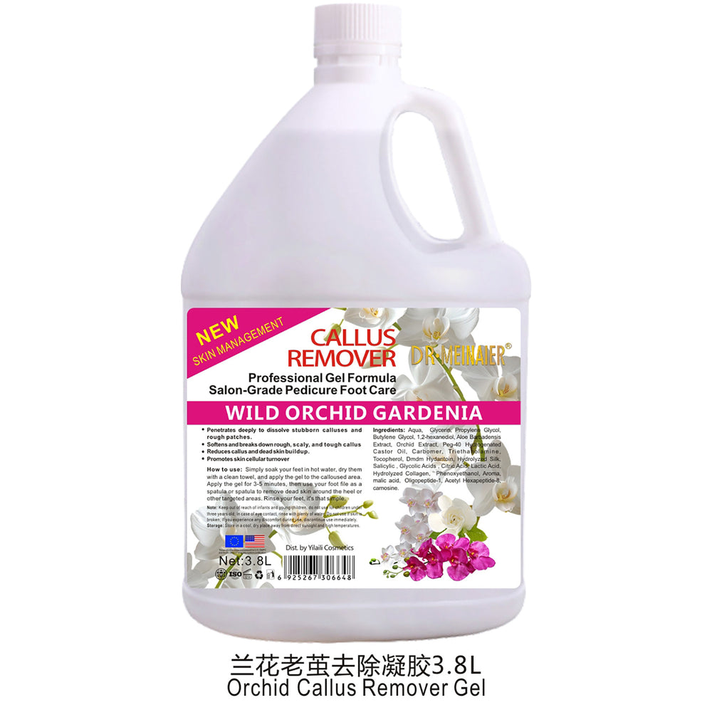 3.8l exfoliating dead skin callus remover gel gel cleans calluses, rejuvenates skin, moisturizes feet