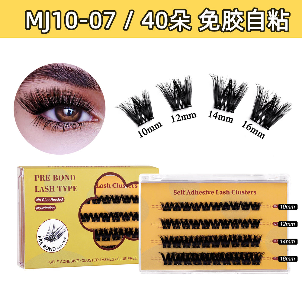 popular segmented glue-free false eyelashes, formaldehyde-free female natural mother-like lower eyelashes, fox eyelashes wholesale