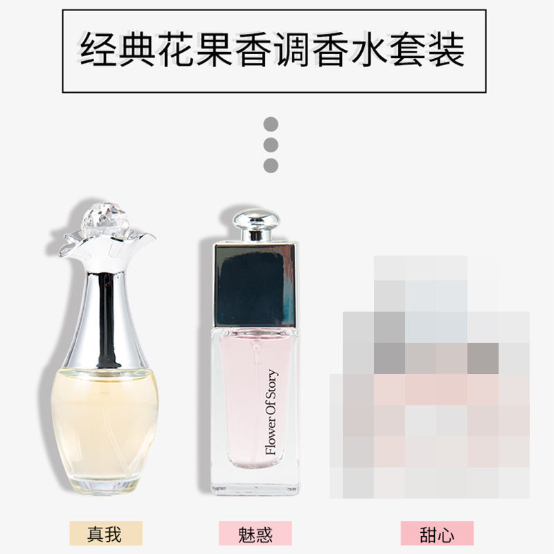 Floral whispers women's perfume set, 25ml x 3 bottles, fresh & light scent, live stream source, dropshipping & wholesale available