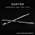 Nail art tools steel pusher nail pusher dead skin pusher nail polish remover tool small steel pusher dead skin remover