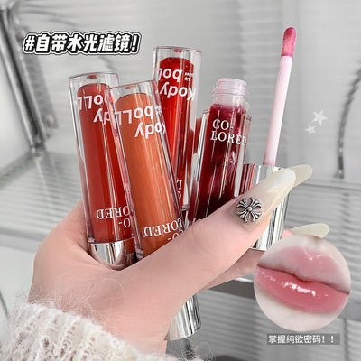 Kodyboll colored mirror lip glaze - dewy glass pout, effortless radiance, hydrating & long-lasting lip gloss