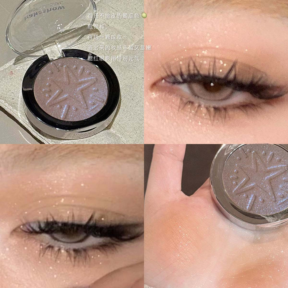 Kakashow diamond multi-purpose powder pearlescent fine sparkling mashed potato highlighting sparkling champagne gold single color eyeshadow