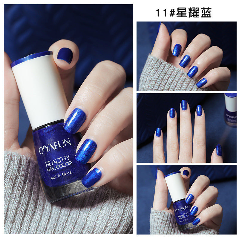 Ouyafei new arrival water-based nail polish 8ml no-bake peelable long-lasting quick-drying nail polish student peelable nail polish