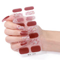 Zhengxiang personalized gel manicure stickers french butterfly onion powder smudged uv photo lamp semi-baked semi-cured nail stickers