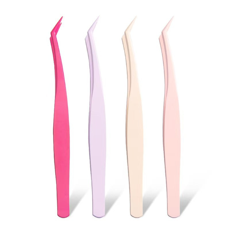 Non-stick eyelash tweezers, golden feather clip, anti-stick eyelash curler, cross-border non-stick tweezers, beauty tools, eyelash curler