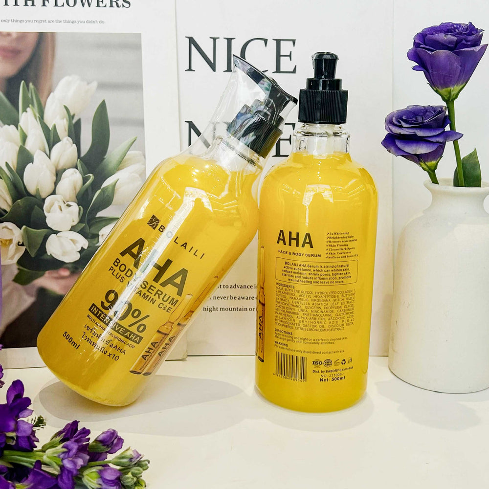 aha fruit acid solution anti-wrinkle repair arbutin essence brightening moisturizing brightening collagen serum