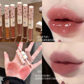 Black nana double-ended lip glaze - pink dew, instant brightening, watery gloss, mirror finish, velvet matte, and creamy lip clay