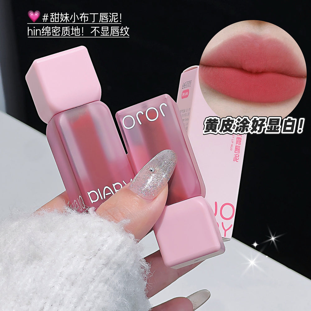 Makeup jojo diary little pudding velvet mist lip mud velvet matte matte whitening lip glaze
