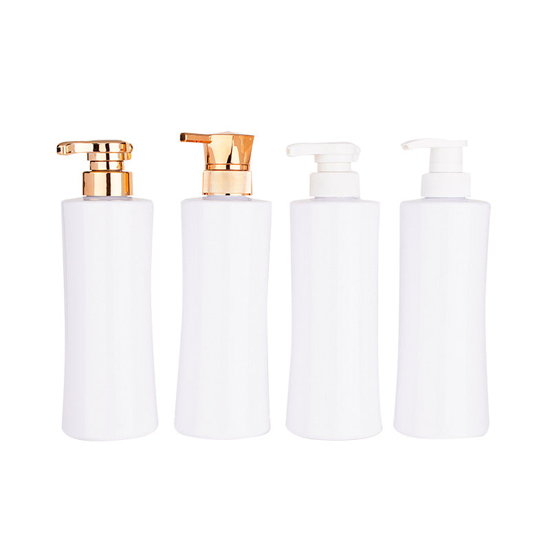 High-end 500ml flat shoulder plastic lotion bottle personalized hand sanitizer shower gel refill empty bottle shampoo bottle batch