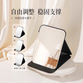 Foldable desktop makeup mirror - portable, compact, and perfect for on-the-go use. ideal for dorm rooms, home, or travel