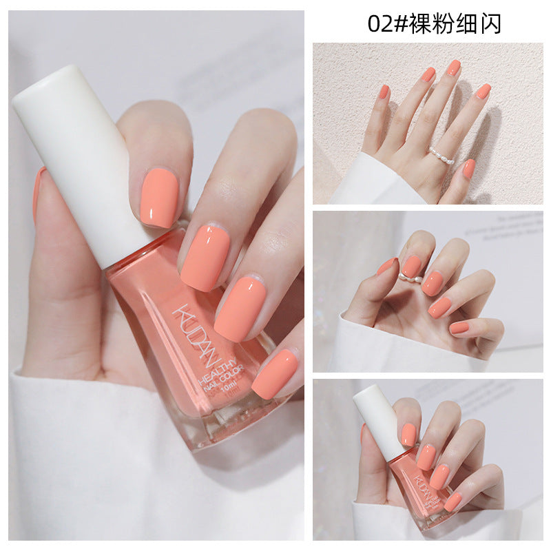 New nail polish: peel-off, no-bake, water-based, odorless, glossy, clear nail polish - spring/summer collection