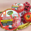 tomato scrub 500g - exfoliating body scrub for face and body, removes dead skin and keratin, bath salt - export quality