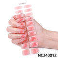 Baking lamp hardening uv second generation gel manicure stickers waterproof hot stamping korean cross-border semi-cured nail stickers personalized