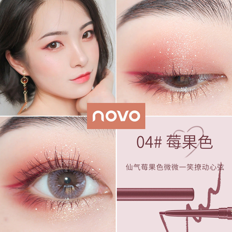 Novo's colorful eyeliner gel pen is extremely fine, waterproof, sweat-proof, non-smudge, and can be used to outline the lying silkworm pen