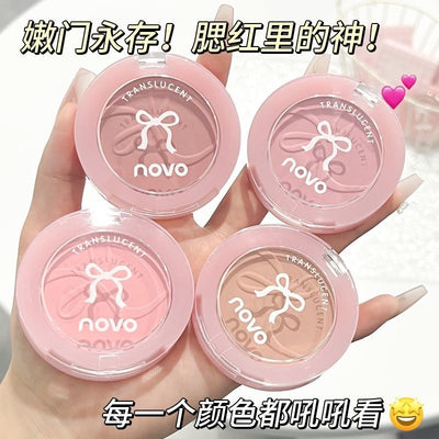 Makeup novo out of focus fixed single color blush vitality natural pink expansion color shrink color pure desire style blush palette
