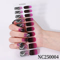 fashion cat eye semi-cured gel nail sticker onion powder explosive pink butterfly nail art sticker full waterproof