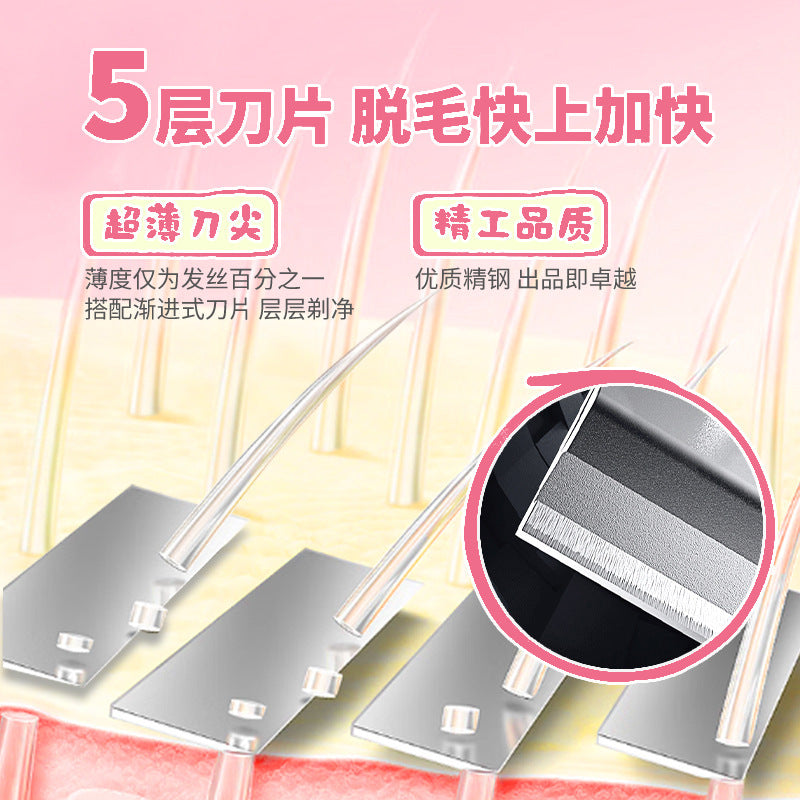 New large soap head razor for women's intimate and underarm hair removal - anti-slip, anti-scratch beauty tool - factory wholesale