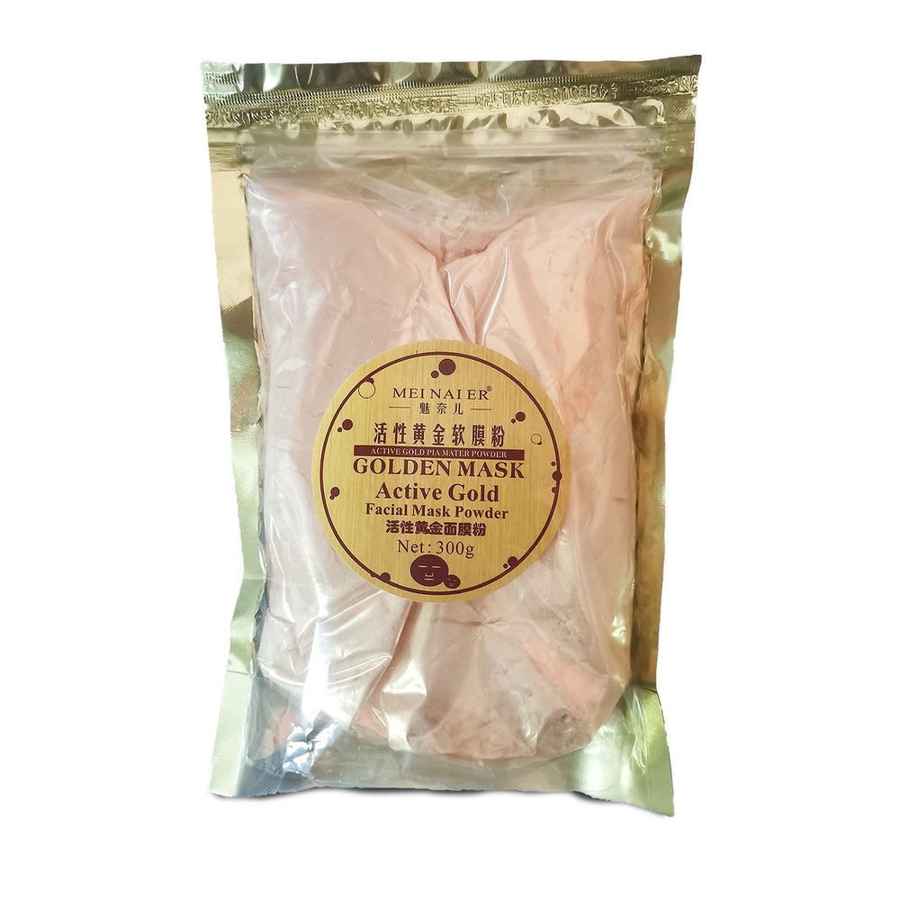 Active gold soft mask powder - fades acne scars, hydrates, moisturizes, firms, and nourishes skin - wholesale for beauty salons