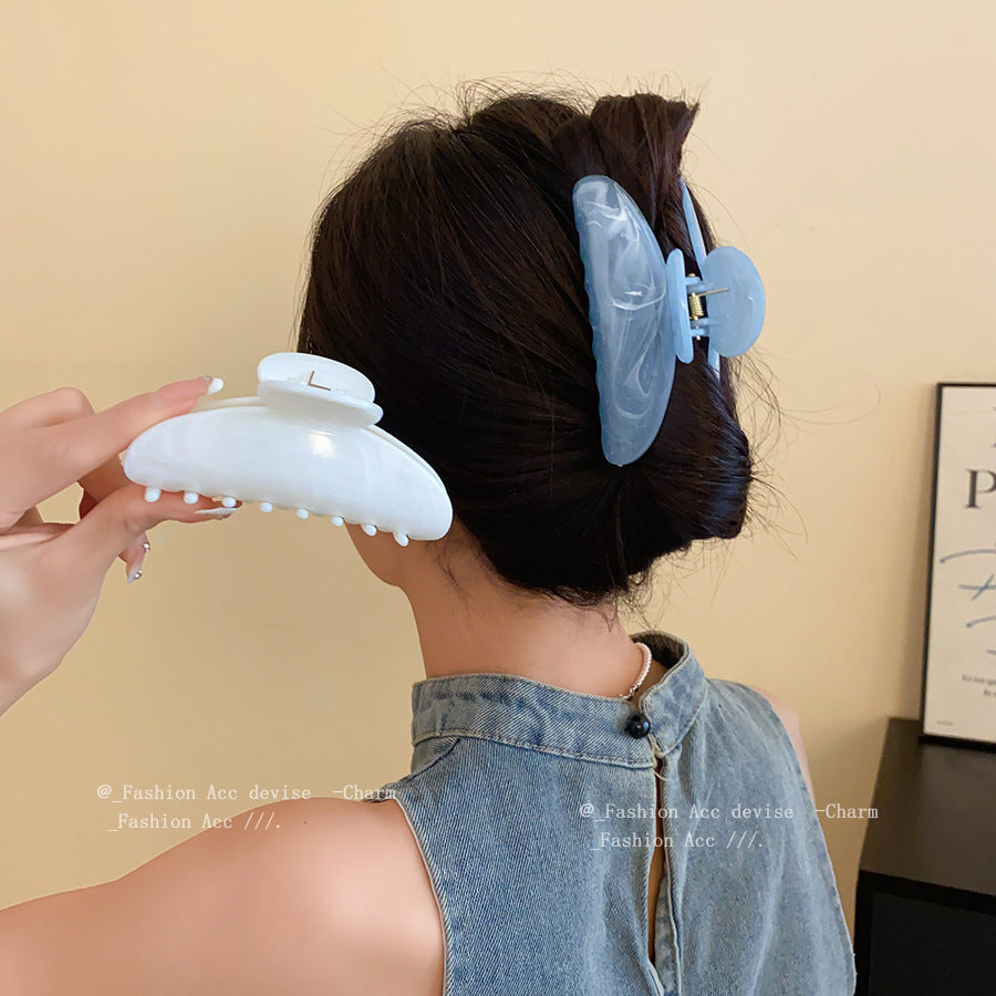 Ink texture classyelegant hair clip, back of head hair clip, women's large hair volume, shark clip hair accessories