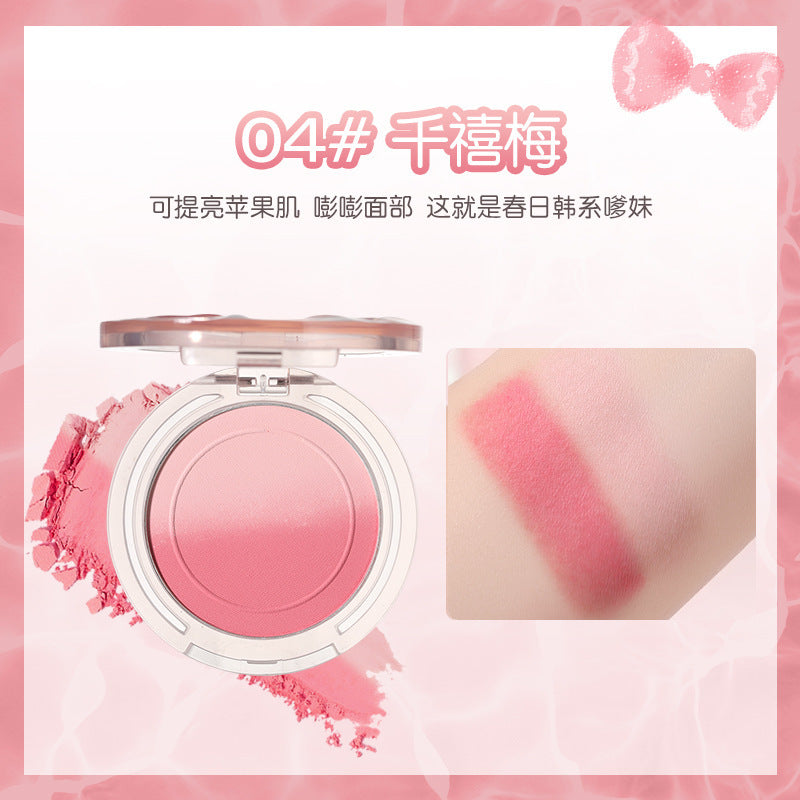 Wodwod light sensing bright gradient blush nude makeup nature highlight brightening contouring vitality girl matte rouge