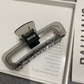 &oval label transparent gray-13cm