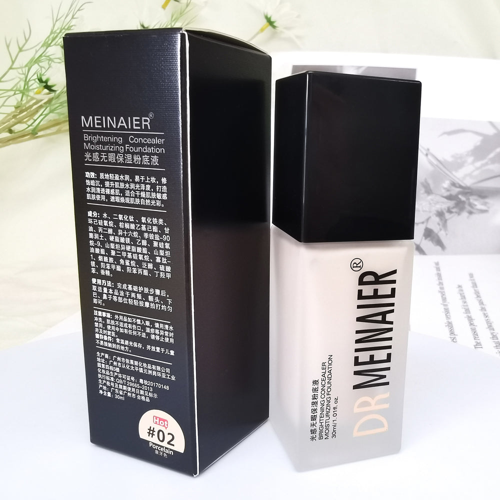 drmeinaier light-sensing flawless moisturizing liquid foundation brightening concealer light and rejuvenating hot-selling one-piece dropshipping