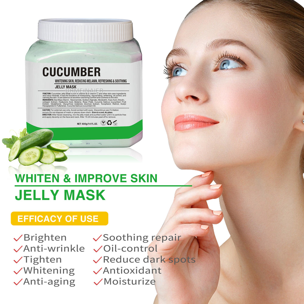 rose quartz jelly mask powder - age-defying, hydrating, brightening, collagen-boosting, gold quartz soft mask powder 400g