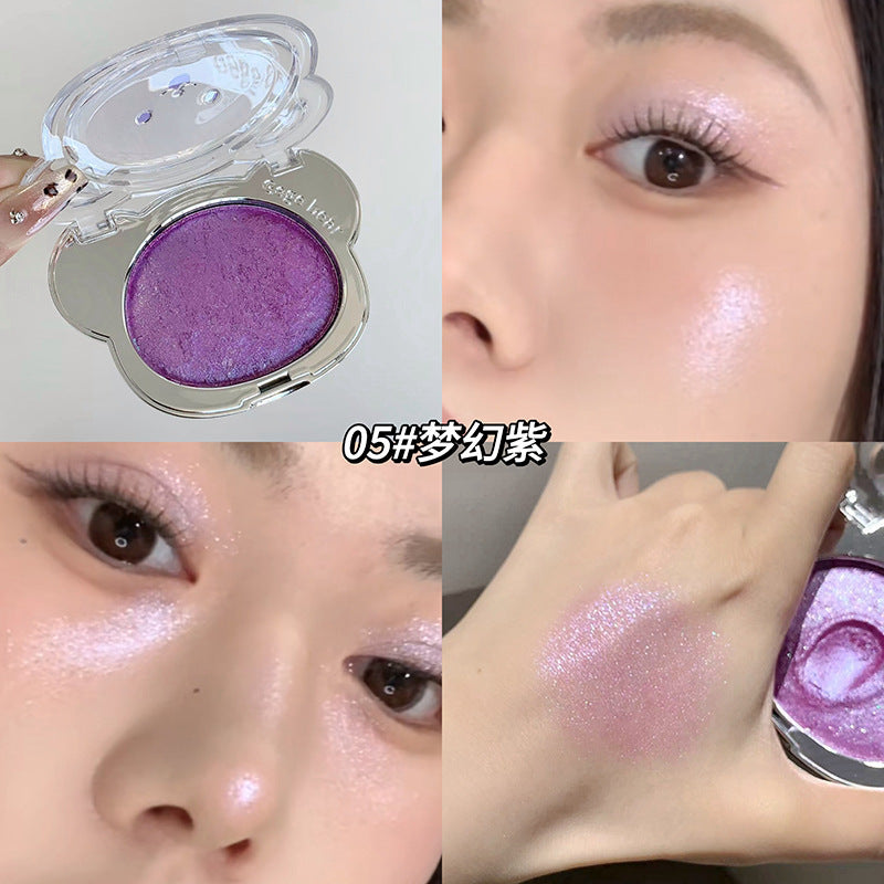 Gege bear diamond shimmer highlighting cream - mochi potato puree pearlescent explosive 3d brightening highlight powder