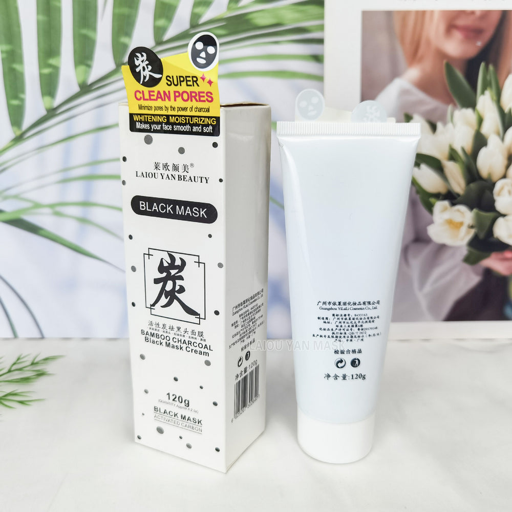 Leo yanmei bamboo charcoal mask - blackhead remover mineral clay peel-off mask - extracts blackheads and whiteheads - wholesale for export
