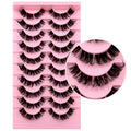 fashion style hard stem false eyelashes southeast asia 3d stereo natural half eye eyelashes flat factory wholesale