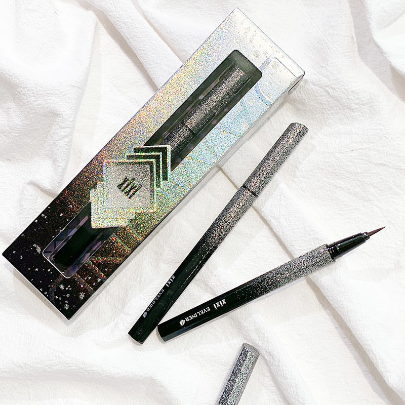 Xixi starry eyeliner - fine tip, ultra-fine. waterproof, sweat-proof, smudge-proof eyeliner pen for beginners. extra fine, quick-drying liquid eyeliner