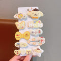 Sweet and girly cartoon hair accessories for students, acrylic hair clips for girls, cute princess bang clips, adorable hairpins and ornaments