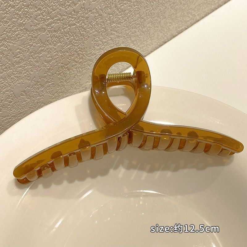 15cm hair clip extra large new arrival jelly color women's back head hair shark clip hair volume large cross large clip
