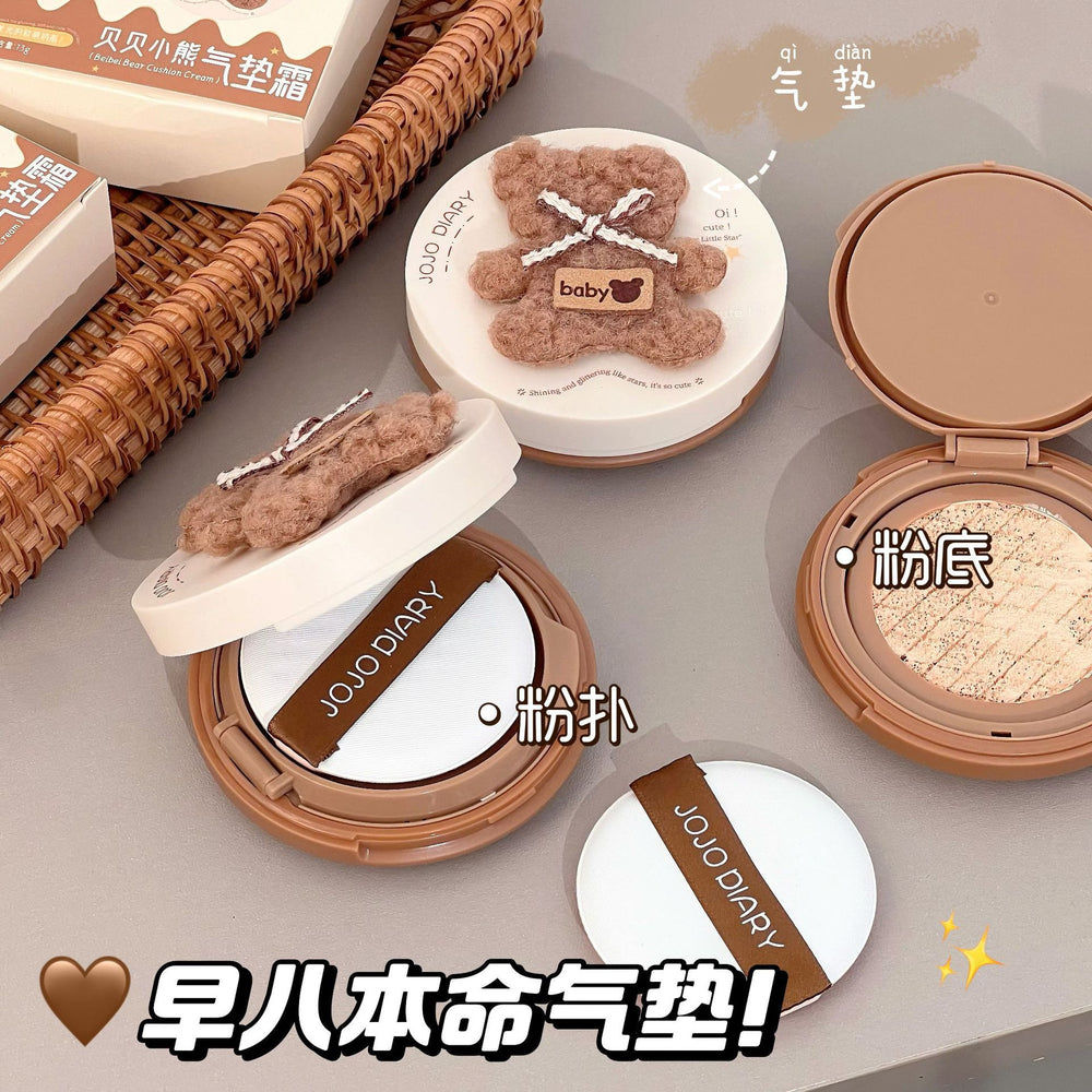 Jojo diary beibei bear cushion cream concealer waterproof not easy to remove makeup delicate and compliant creamy skin foundation cream