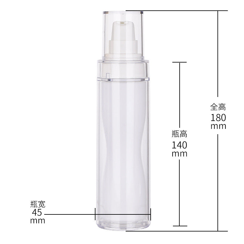 100ml pet light-proof makeup setting thick wall double-layer dispensing spray lotion cosmetic bottle diamond-shaped double-layer bottle medium bottle ml