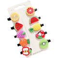 Korean style new children's fruit hair clips rainbow bobby pins mermaid side clips ice cream hair clips cute baby hair accessories