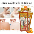 turmeric shower gel long-lasting fragrance gentle cleansing and purifying skin milk papaya bubble shower gel 1l