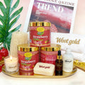 english strawberry scrub fruit handmade soap arbutin shower gel body cleansing care series