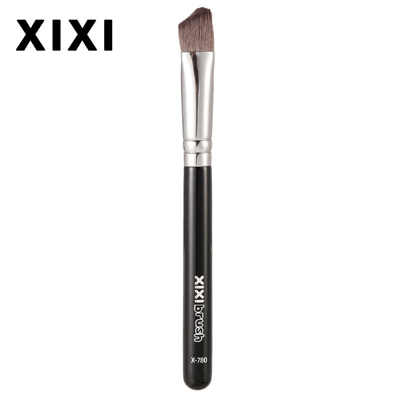 Xixi triangular bevel iron brightening brush highlighting brush concealer brush facial local brightening tear trough brush beauty tool
