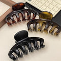 Simple korean style acrylic shark clip - high-end, elegant hair clip for the back of the head - large hair claw clip for women - new 2026 collection
