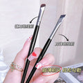 Sickle eyeliner brush, flat bevel blade eyeliner brush, eye and face down to lying silkworm brush, eyebrow brush, eye makeup brush, portable
