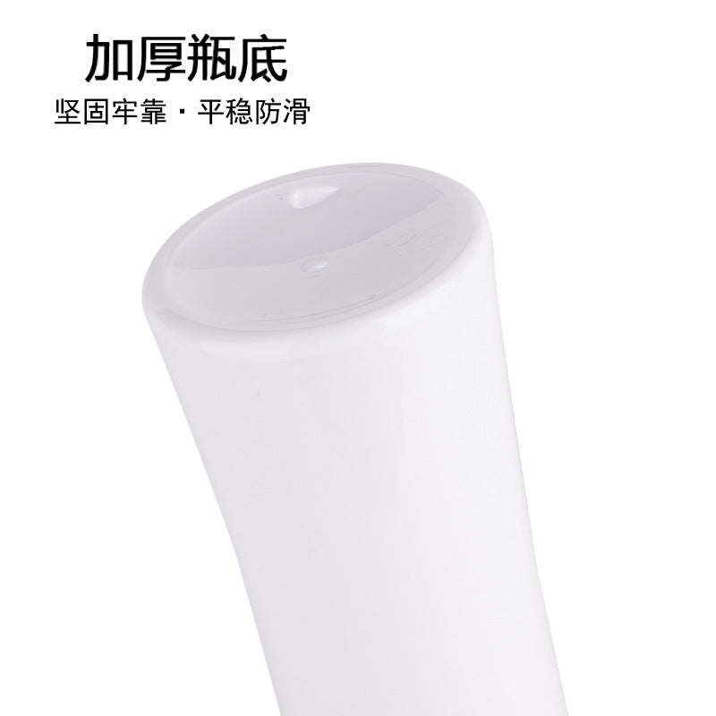 High-end 500ml flat shoulder plastic lotion bottle personalized hand sanitizer shower gel refill empty bottle shampoo bottle batch